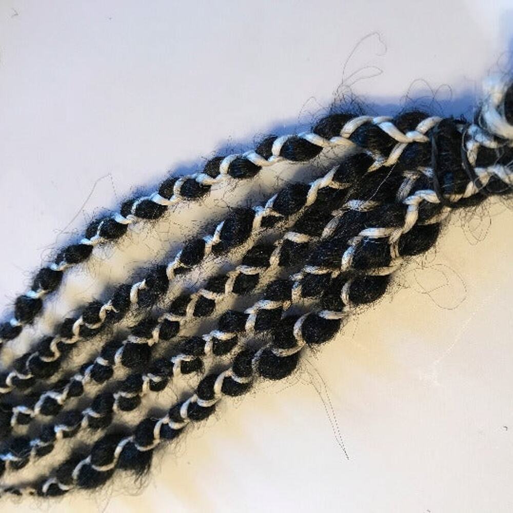 5 Black Braided Dreads Dreadlocks Hair Extensions